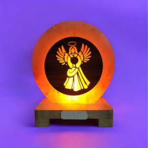 Jesus Angel Himalayan Rock Salt 3D Tile Lamp | Faith & Peace
