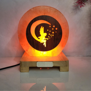 Moon-Fairy Himalayan Rock Salt 3D Tile Lamp | Serenity & Imagination