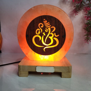 Ganesha Himalayan Rock Salt 3D Lamp | Wisdom & Blessings