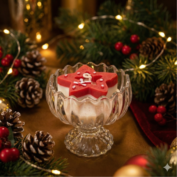 Holiday Starlight Dessert Candle