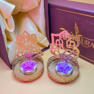 Laxmi Ganesh Shadow Candle | Prosperity Light