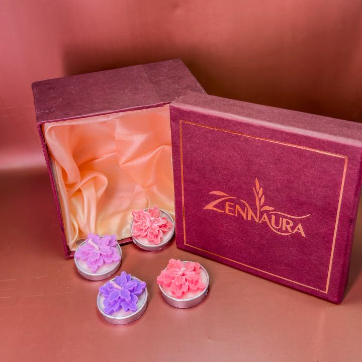 Floral Tea Light Candle | Love & Warmth