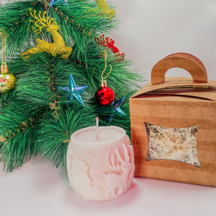 Nordic Reindeer Glow Candle