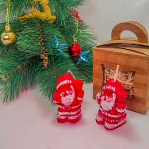 Jolly St. Claus Duo Candles
