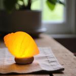 Shankh Shaped Himalayan Rock Salt Crafted Lamp | Purity & Spirituality