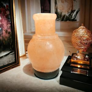 Surahi Shaped Himalayan Rock Salt Crafted Lamp | Nurture & Abundance