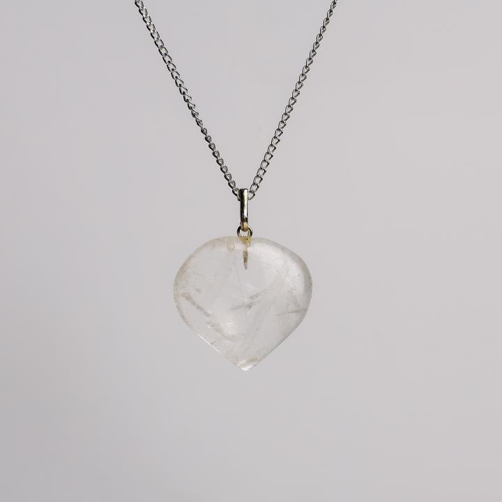 Clear Quartz Heart Pendant | Heart of Clarity