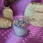 Calm Essence Crystal Infused Candle | Serene Aura