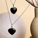 Black Tourmaline Heart Pendant | Heart of Protection
