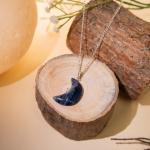 Sodalite Moon Pendant | Wisdom of the Moon