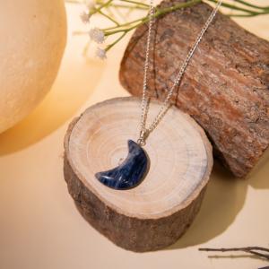 Sodalite Moon Pendant | Wisdom of the Moon