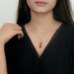 Red Jasper Pencil Pendant | Focused Vitality Point