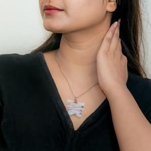 Opalite Butterfly Pendant | Transformation & Joy