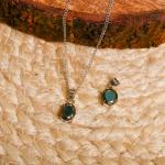 Pyrite Small Oval Pendant | Shield of Prosperity