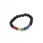 7 Chakra with Lava Stone Bracelet | Grounded Energy & Balance