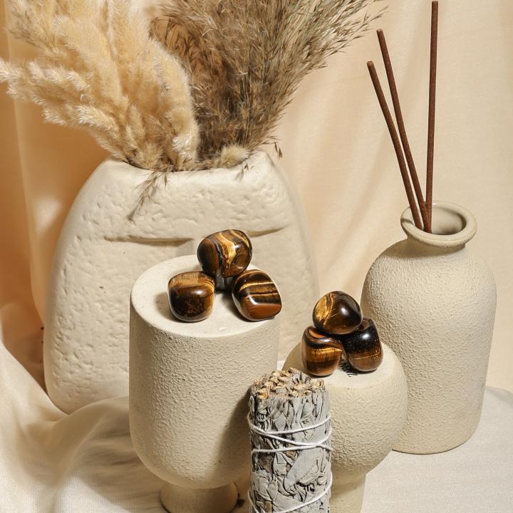 Tigers Eye Tumble | Strength & Focus