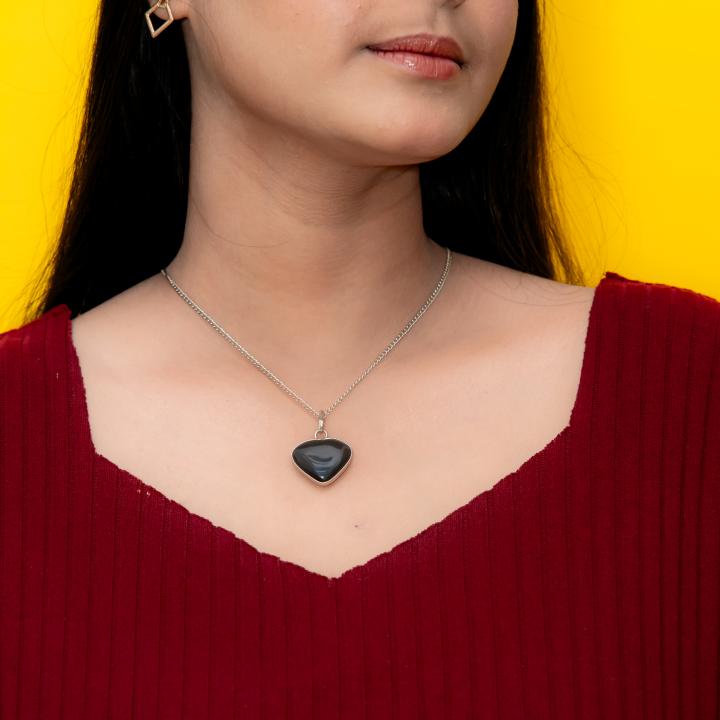 Black Tourmaline Heart Pendant | Heart of Protection