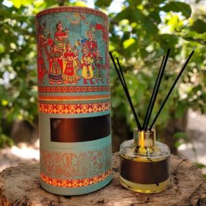 White Oudh Reed Diffuser Set | Elegance & Serenity