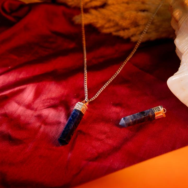 Sodalite Pencil Pendant | Focused Truth