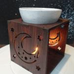 Moon Wooden Candle Diffuser | Serenity & Charm
