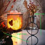 Cycle & Basket Himalayan Rock Salt Metal Basket Lamp | Aesthetic & Decor