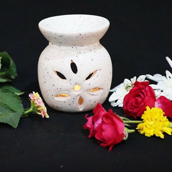 Floral Pot Ceramic Candle Diffuser | Beauty & Calm