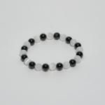 Selenite & Black Tourmaline Bracelet | Aura Shield