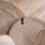 Tiger's Eye Pencil Pendant | Focused Courage