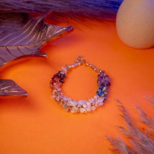 7 Chakra Chip Bracelet | Natural Flow & Healing