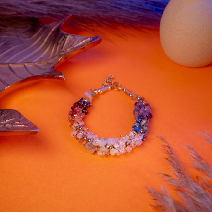 7 Chakra Chip Bracelet | Natural Flow & Healing