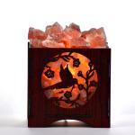 Nature Life Rock Salt Wooden Basket Lamp | Freedom & Positivity
