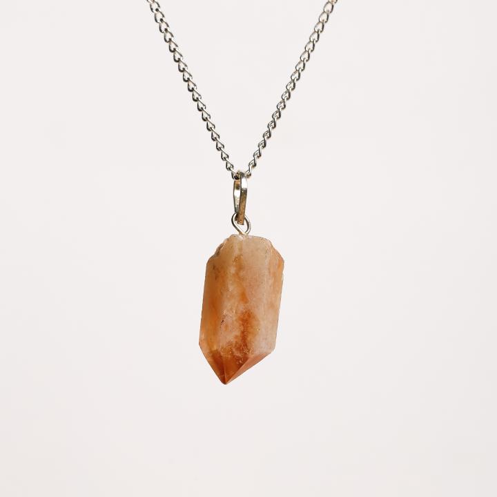Citrine Raw Point Pendant | Focused Prosperity