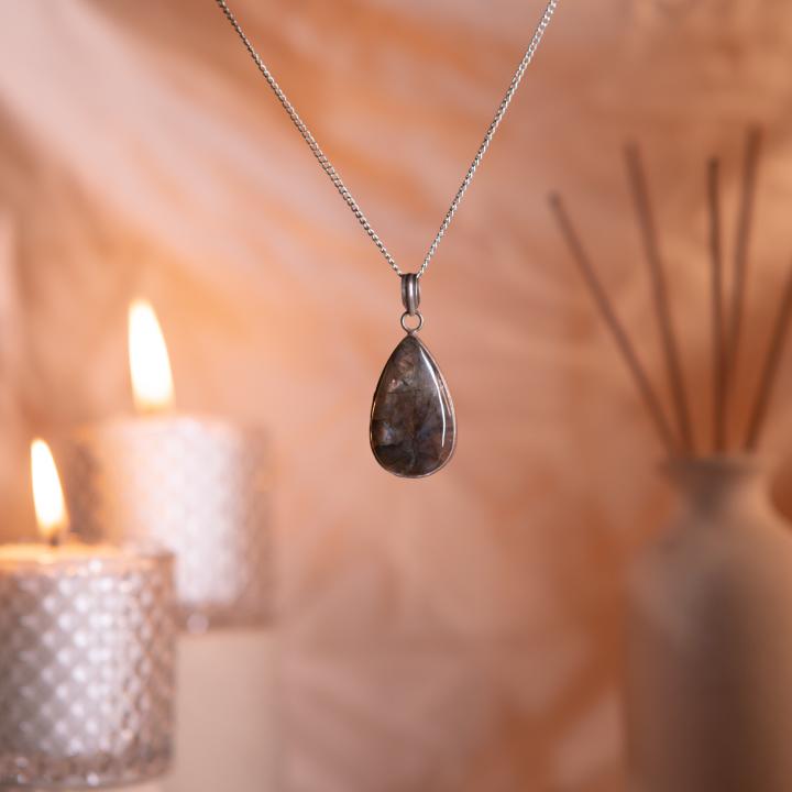 Labradorite Drop Shape Pendant | Mystical Energy Drop