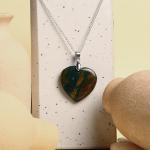 Bloodstone Heart Pendant | Heart of Courage