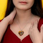 Tiger's Eye Heart Pendant | Heart of Courage
