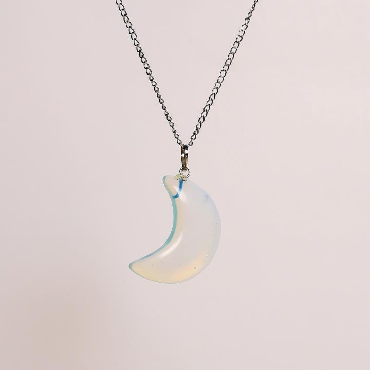 Opalite Moon Pendant | Lunar Light Energy