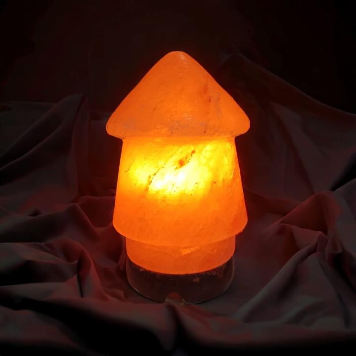 Tower Shaped Himalayan Rock Salt Crafted Lamp | Focus & Clarity