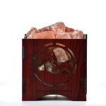 Dessert Tree Himalayan Rock Salt Wooden Basket Lamp | Enlightenment & Balance