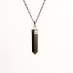 Pyrite Pencil Pendant | Focused Wealth Point