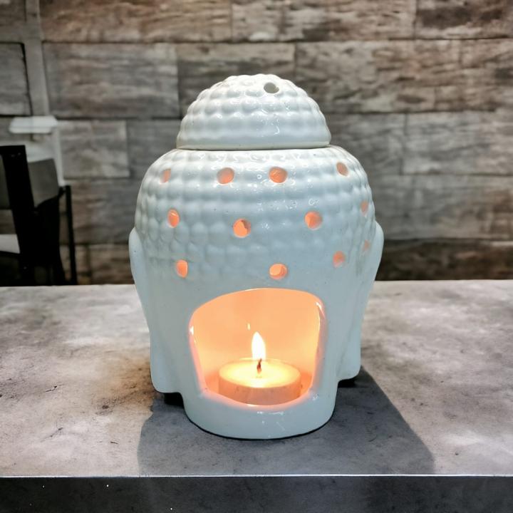 Serene Buddha Ceramic Candle Diffuser | Peace & Enlightenment