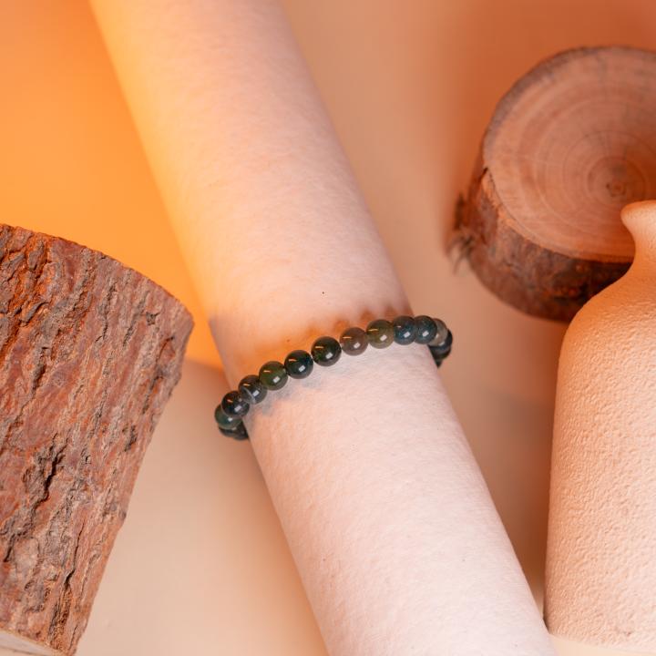 Moss Agate Bracelet | Growth & Stability