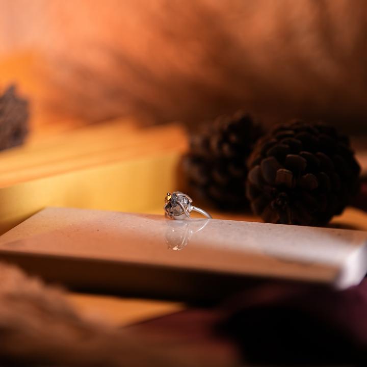 Pyrite Raw Ring | Power & Wealth