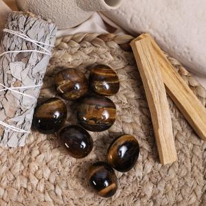 Brazilian Tiger's Eye Tumble | Confidence & Protection