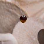 Tiger's Eye Heart Pendant | Heart of Courage