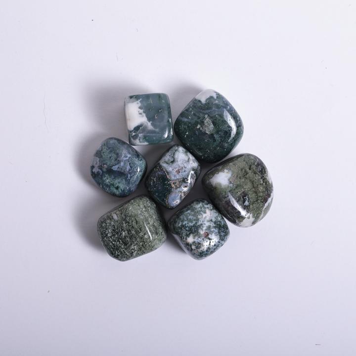 Moss Agate Tumble | Growth & Grounding