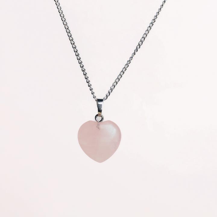 Rose Quartz Heart Pendant | Heart of Love