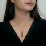 Pyrite Pencil Pendant | Focused Wealth Point