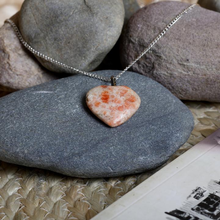 Sunstone Heart Pendant | Heart of Joy