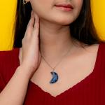 Sodalite Moon Pendant | Wisdom of the Moon