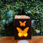 Butterfly Himalayan Rock Salt Plugin Lamp | Joy & Transformation